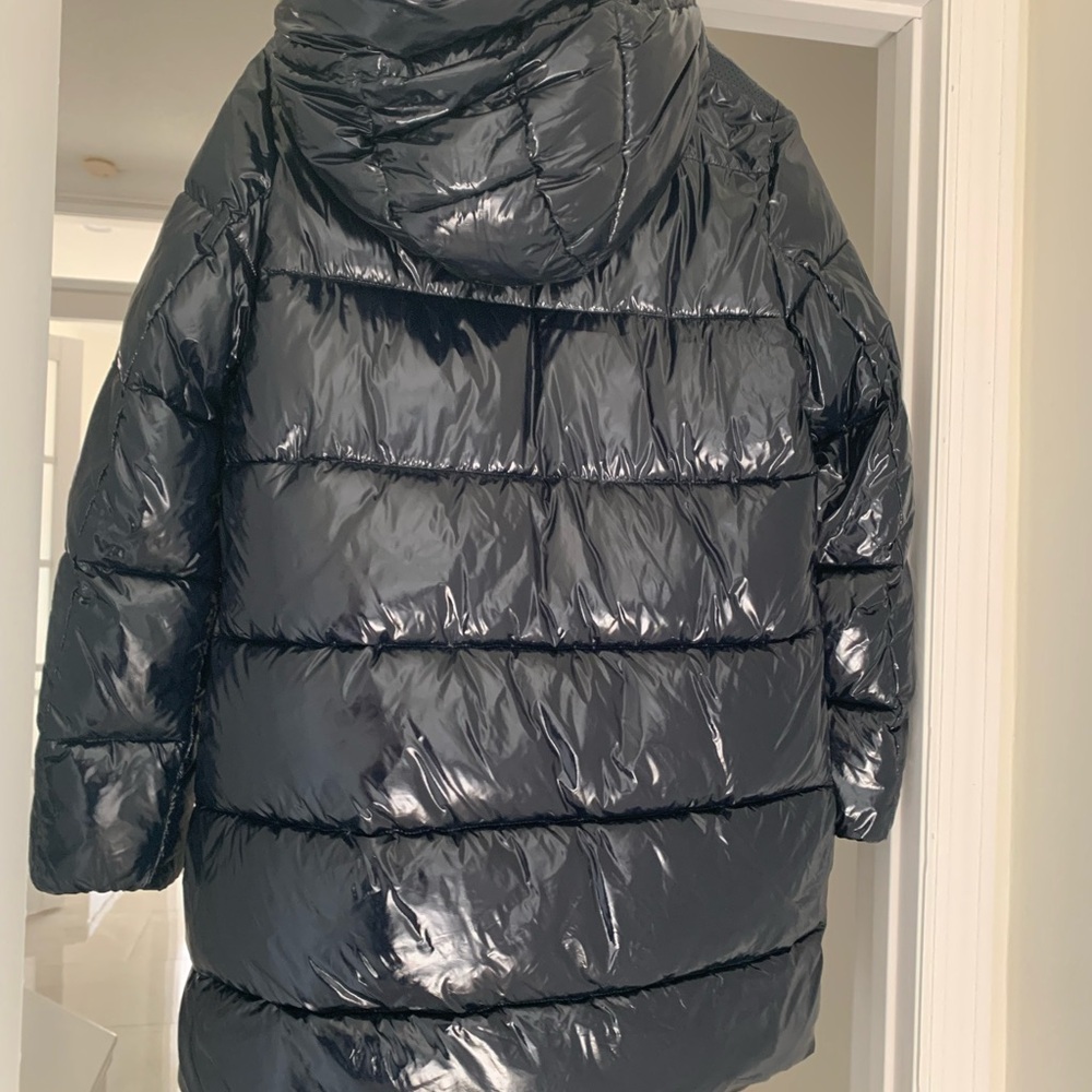 GEOX High-Shine Puffer Coat in Blue NWOT - Picture 5 of 9